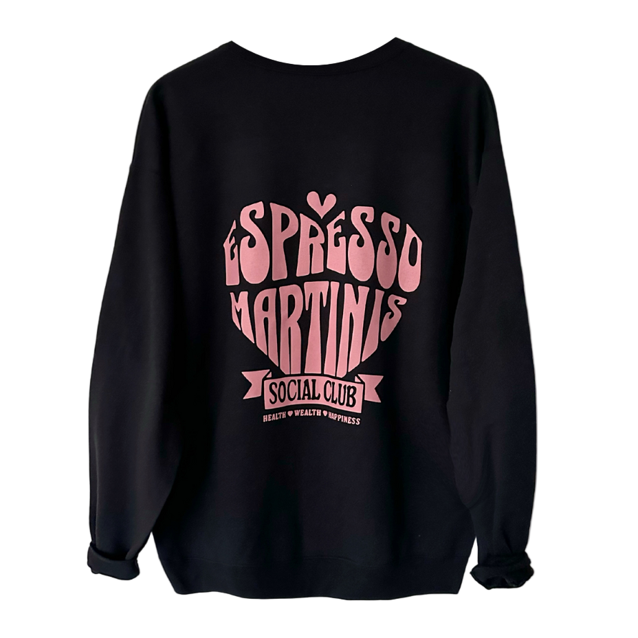 ESPRESSO MARTINIS SOCIAL CLUB ♡ printed sweatshirt