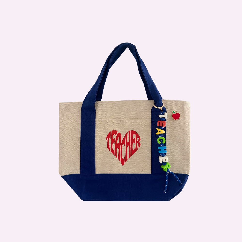 TEACHER TOTE ♡ mini canvas tote