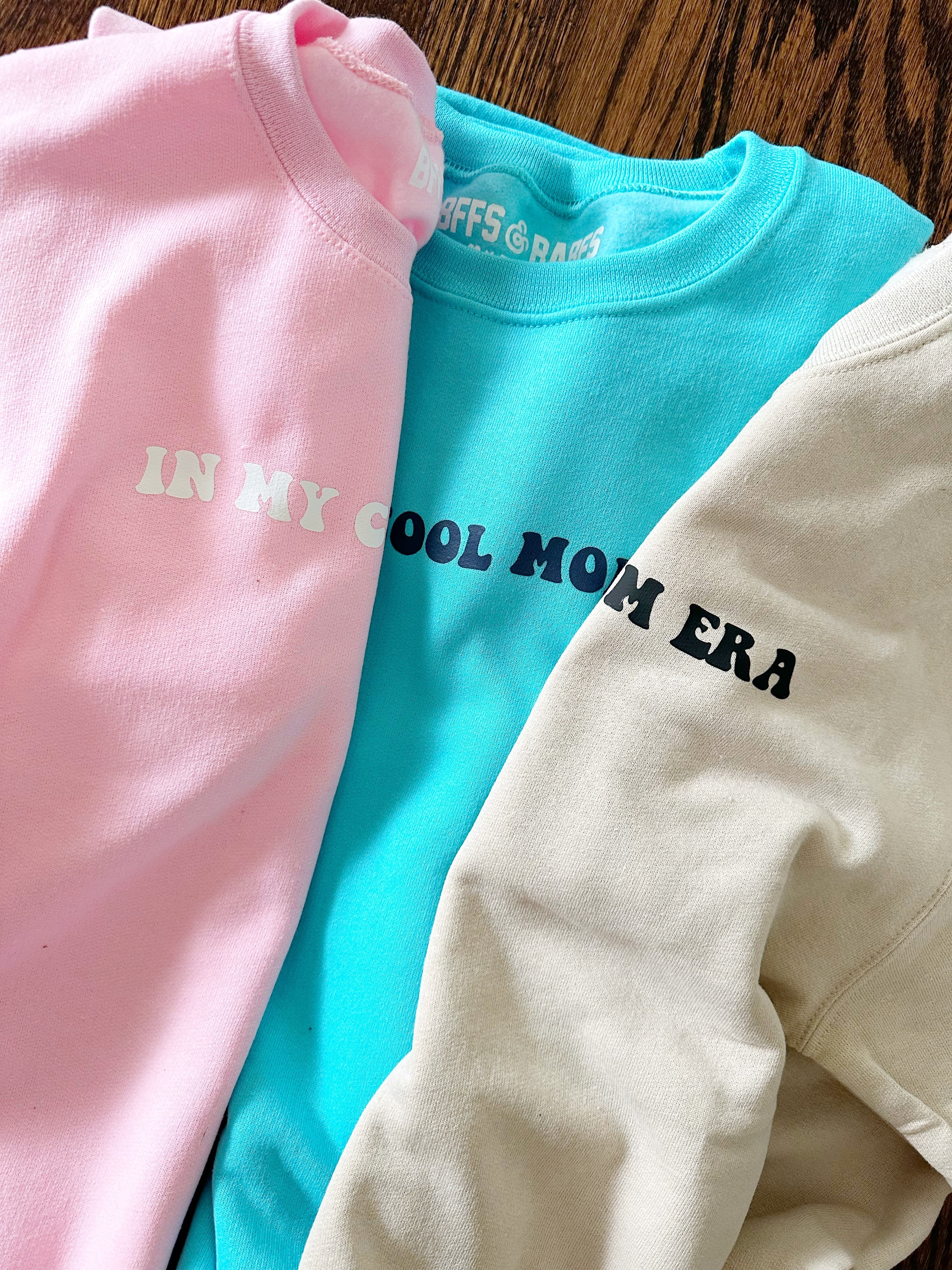 COOL MOM ERA ♡ beige sweatshirt with print
