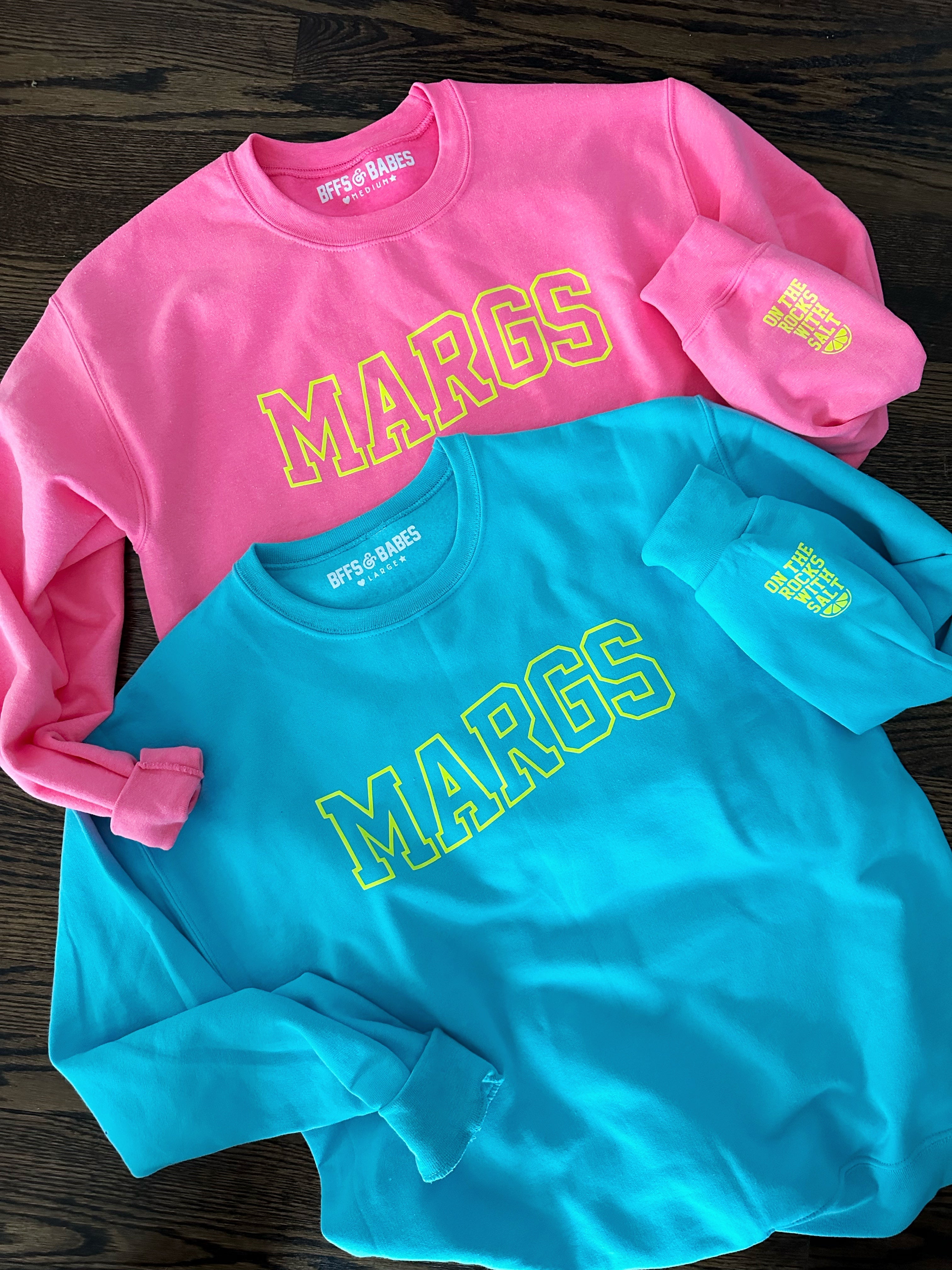 MARGS ♡ pink printed sweatshirt ♡ select your cuff