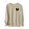 HEART U MOST ♡ beige personalizable sweatshirt
