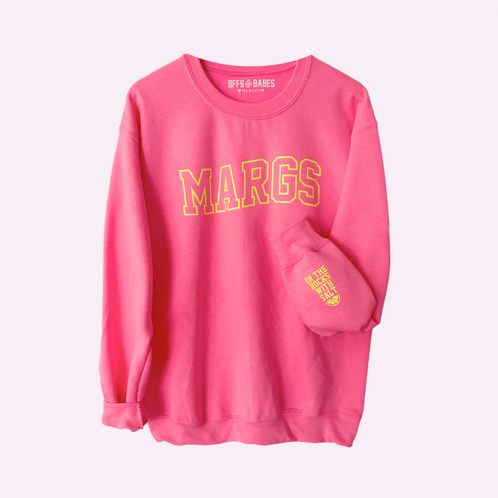 MARGS ♡ pink printed sweatshirt ♡ select your cuff